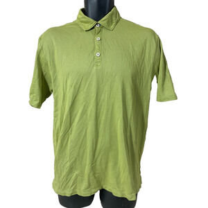 Tommy Bahama Mens Polo Shirt Size Medium Short Sleeve Green Golf Casual Top
